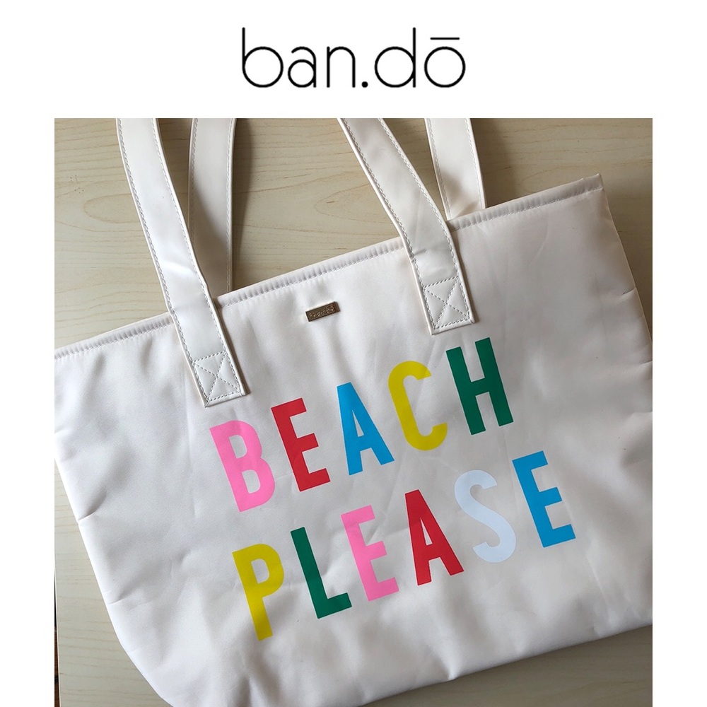ban.do Beach Please Cooler Bag Tote Bag Beige